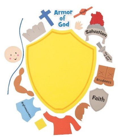 christian children foam craft, armour of god