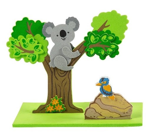 australian animals- 3d koala and kookaburra craft activity