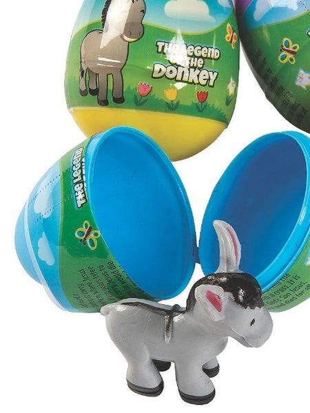 legend of the donkey plastic toy for palm sunday and holy week / easter studies and children's resources. 