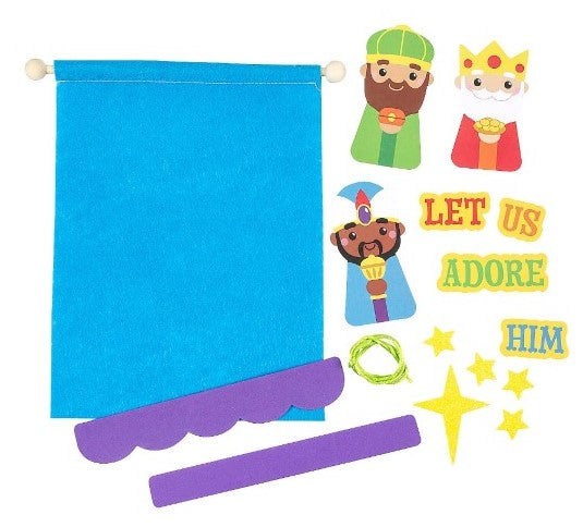 nativity- three wise men religious craft kit