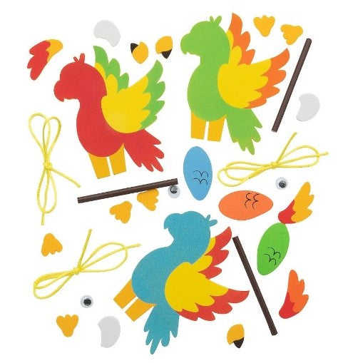 Hanging Tropical Parrot Craft Kit