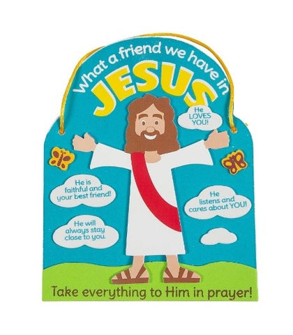what a friend we have in jesus children's religious craft activity