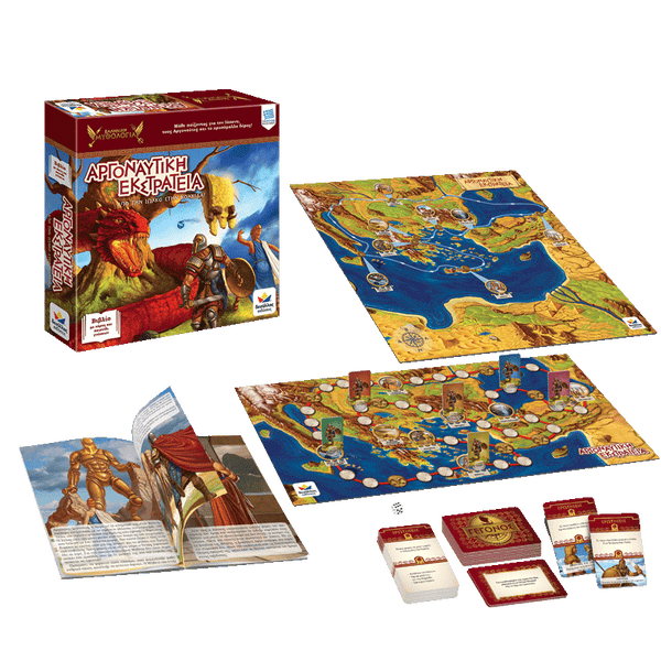 jason and the argonauts- greek mythology educational greek map, board game and book