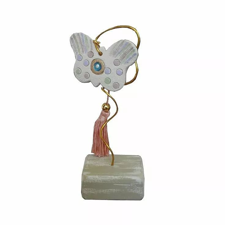 made in greece- handmade ceramic butterfly wood art- greece inspired