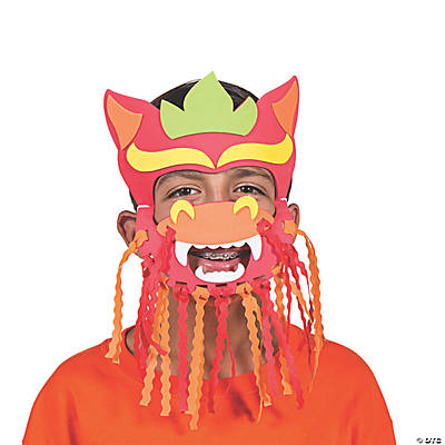 chinese new year dragon mask for kids- classroom fun and educational learning crafts