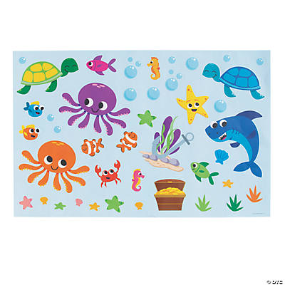 sea life stickers- educational, classroom topic resources