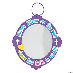 educational religious kids activity- jesus mirror craft kit