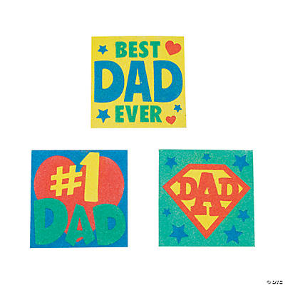 father's day craft activity for kids. best dad ever sandart