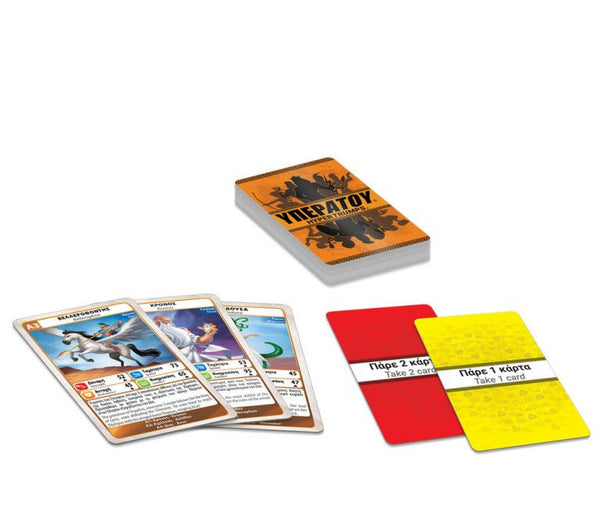 bilingual greek mythology educational card game in greek and english