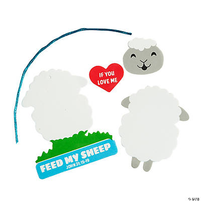 fun religious crafts for children, if you love me feed my sheep activity, 