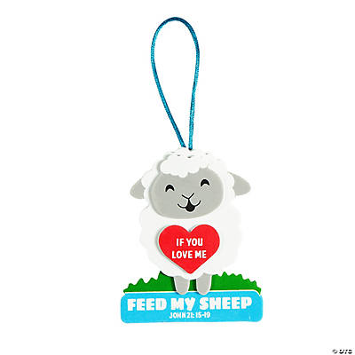 religious craft activity for kids, if you love me feed my sheep, jesus reinstates peter