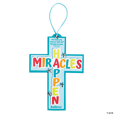 religious craft resources for kids, miracles happen craft kit, 