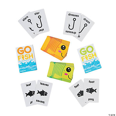 educational card game, regular and irregular plural go fish, educational resources
