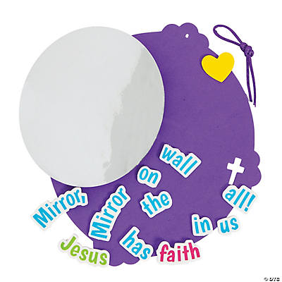 jesus faith mirror craft activity for kids- religious 