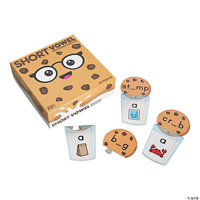 school ready educational games, short vowel self-correcting puzzles