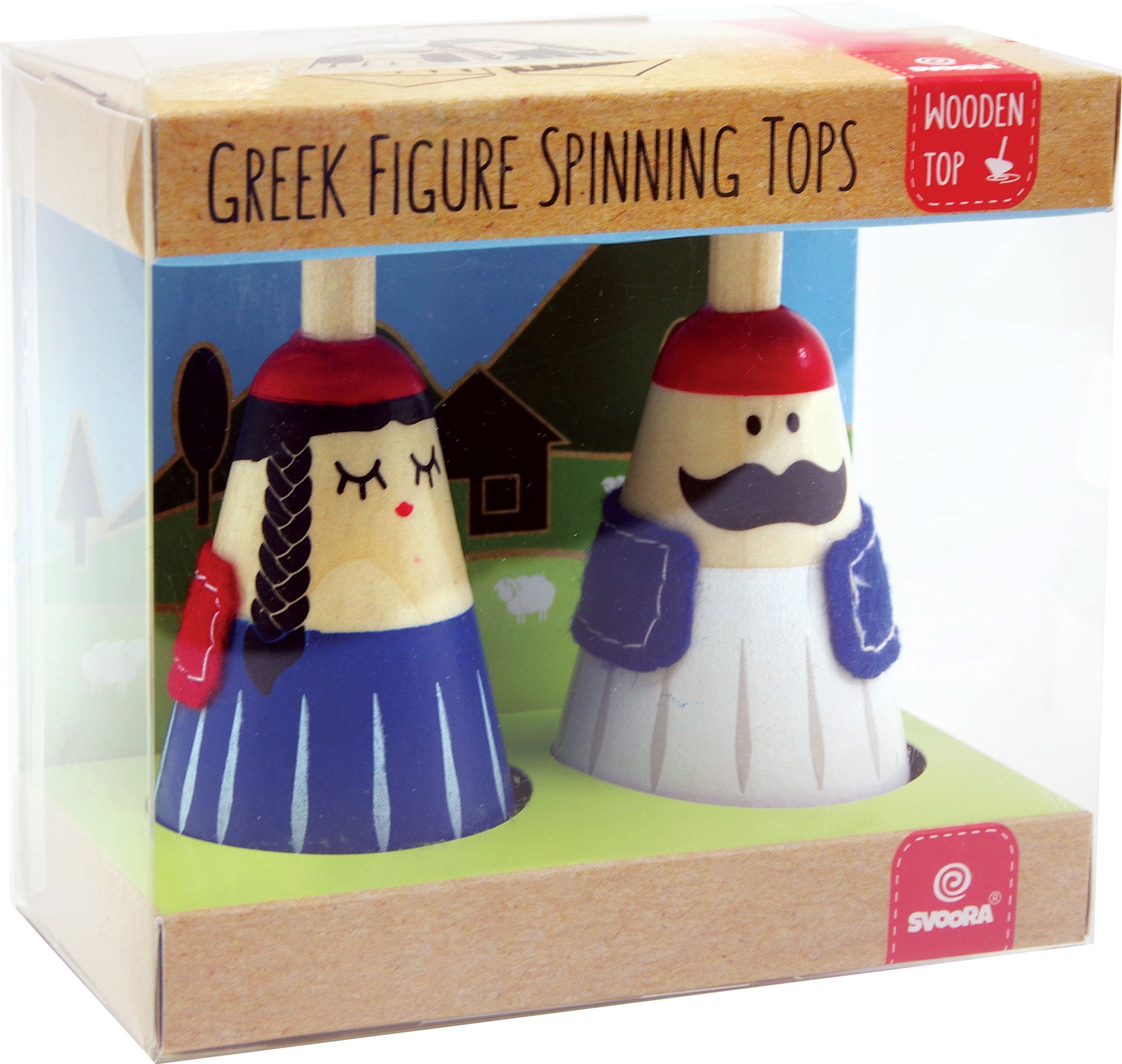 Greek figure spinning tops- svoora